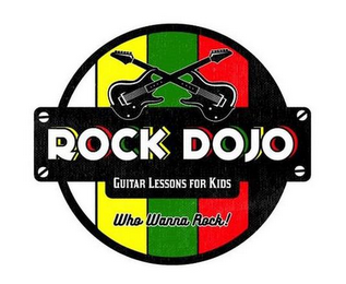 ROCK DOJO GUITAR LESSONS FOR KIDS WHO WANNA ROCK! logo