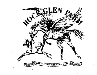 ROCK GLEN FARM WHERE TRIPS TO WINNERS CIRCLE BEGIN logo