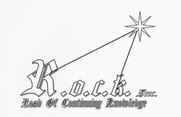 R.O.C.K. INC. ROAD OF CONTINUING KNOWLEDGE logo