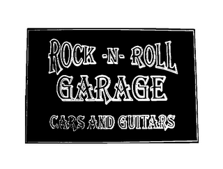 ROCK-N-ROLL GARAGE CARS AND GUITARS logo