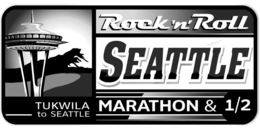 ROCK 'N' ROLL SEATTLE MARATHON & 1/2 TUKWILA TO SEATTLE logo