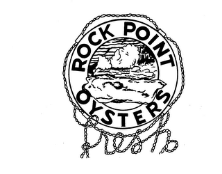 ROCK POINT OYSTERS FRESH logo