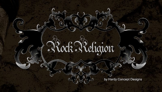 ROCK RELIGION BY HARDY CONCEPT DESIGNS logo