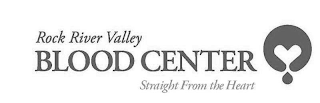 ROCK RIVER VALLEY BLOOD CENTER STRAIGHT FROM THE HEART logo