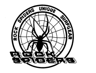 ROCK SPIDERS UNIQUE SURFGEAR ROCK SPIDERS logo