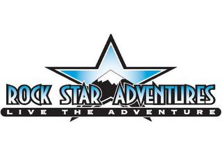 ROCK STAR ADVENTURES LIVE THE ADVENTURE logo