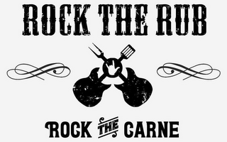 ROCK THE RUB ROCK THE CARNE logo