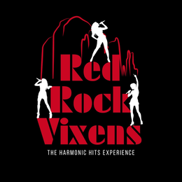 ROCK VIXENS RED THE HARMONIC HITS EXPERIENCE logo