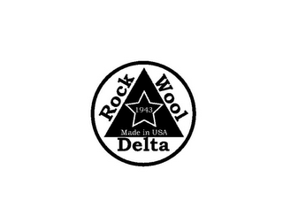 ROCK WOOL DELTA 1943 MADE IN USA logo