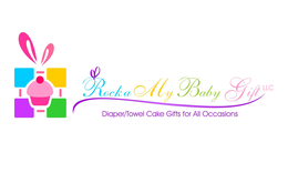 ROCKA MY BABY GIFT LLC DIAPER/TOWEL CAKE GIFTS FOR ALL OCCASIONS logo