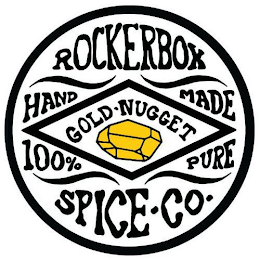 ROCKERBOX HAND MADE 100% PURE GOLD NUGGET SPICE CO logo