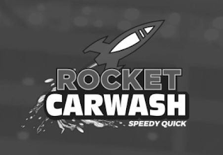 ROCKET CARWASH SPEEDY QUICK logo