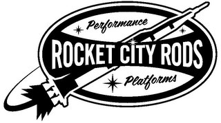 ROCKET CITY RODS PERFORMANCE PLATFORMS logo