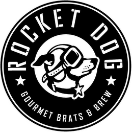 ROCKET DOG GOURMET BRATS & BREW logo