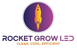 ROCKET GROW LED CLEAN, COOL, EFFICIENT logo
