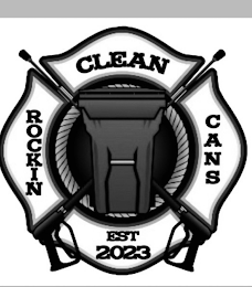 ROCKIN CLEAN CANS EST 2023 logo