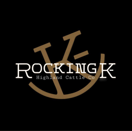 ROCKING K- HIGHLAND CATTLE CO logo