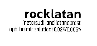 ROCKLATAN (NETARSUDIL AND LATANOPROST OPHTHALMIC SOLUTION) 0.02%/0.005% logo
