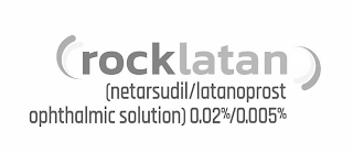 ROCKLATAN (NETARSUDIL/LATANOPROST OPHTHALMIC SOLUTION) 0.02%/0.005% logo