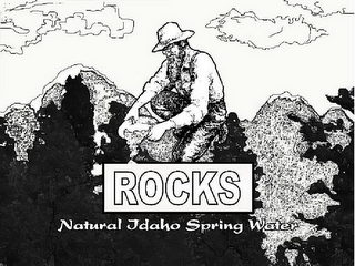 ROCKS NATURAL IDAHO SPRING WATER logo