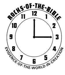 ROCKS-OF-THE-BIBLE EVIDENCE OF-THE-WORLD-IN-CREATION logo