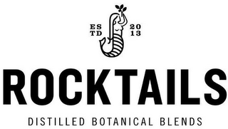 ROCKTAILS ESTD 2013 DISTILLED BOTANICAL BLENDS logo