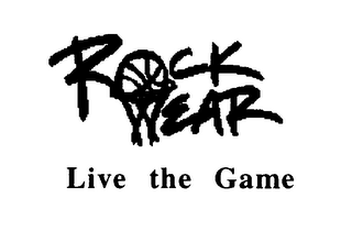 ROCKWEAR LIVE THE GAME logo