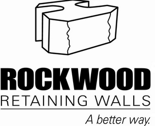ROCKWOOD RETAINING WALLS A BETTER WAY. logo