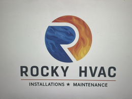ROCKY HVAC, INSTALLATIONS, MAINTENANCE logo