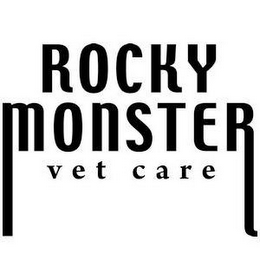 ROCKY MONSTER VET CARE logo