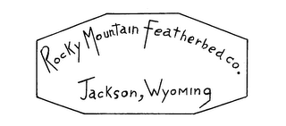 ROCKY MOUNTAIN FEATHERBED CO.  JACKSON, WYOMING logo