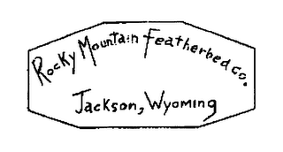 ROCKY MOUNTAIN FEATHERBED CO. JACKSON, WYOMING logo