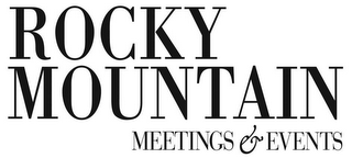 ROCKY MOUNTAIN MEETINGS & EVENTS logo