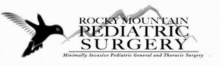ROCKY MOUNTAIN PEDIATRIC SURGERY MINIMALLY INVASIVE PEDIATRIC GENERAL AND THORACIC SURGERY logo