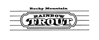 ROCKY MOUNTAIN RAINBOW TROUT logo