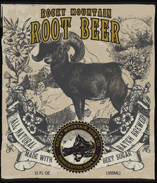 ROCKY MOUNTAIN ROOT BEER ROCKY MOUNTAIN SODA CO. HANDCRAFTED SODA POP logo