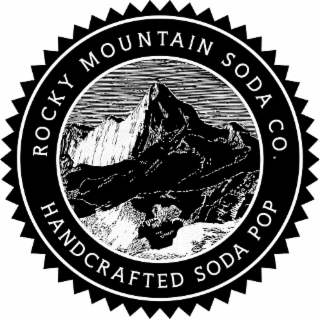 ROCKY MOUNTAIN SODA CO. HANDCRAFTED SODA POP logo