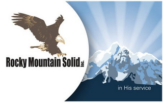 ROCKY MOUNTAIN SOLID INC. IN HIS SERVICE logo