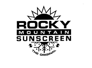 ROCKY MOUNTAIN SUNSCREEN THE ORIGINAL logo