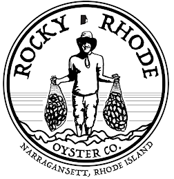 ROCKY RHODE OYSTER CO. NARRAGANSETT, RHODE ISLAND logo