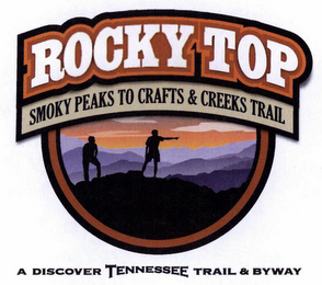 ROCKY TOP SMOKY PEAKS TO CRAFTS & CREEKS TRAIL A DISCOVER TENNESSEE TRAIL & BYWAY logo
