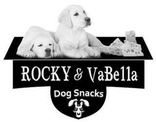 ROCKY & VABELLA DOG SNACKS logo
