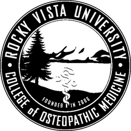 ROCKY VISTA UNIVERSITY COLLEGE OF OSTEOPATHIC MEDICINE FOUNDED IN 2006 logo