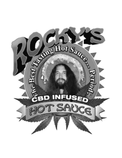 ROCKY'S CBD INFUSED HOT SAUCE THE BEST TASTING HOT SAUCE... PERIOD.TM logo