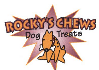 ROCKY'S CHEWS DOG TREATS logo