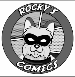 ROCKY'S COMICS logo