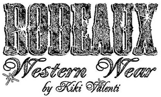 RODEAUX WESTERN WEAR BY KIKI VALENTI logo