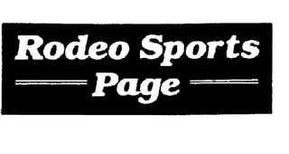 RODEO SPORTS PAGE logo