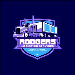RODGERS LOGISTICS SERVICES RODGERS TEAM LOAD RIDERS AT YOUR SERVICES logo