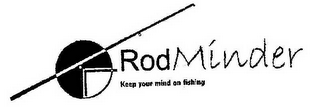 RODMINDER KEEP YOUR MIND ON FISHING logo